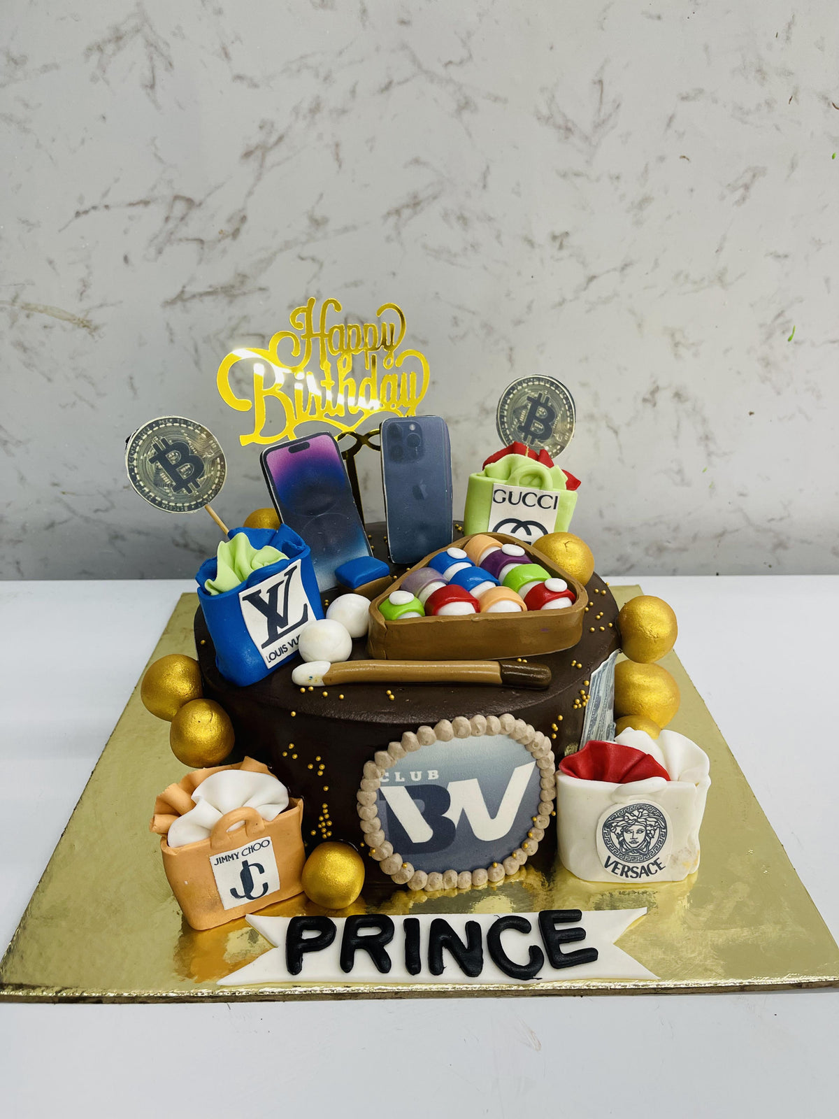 Shopping Theme Birthday Cake