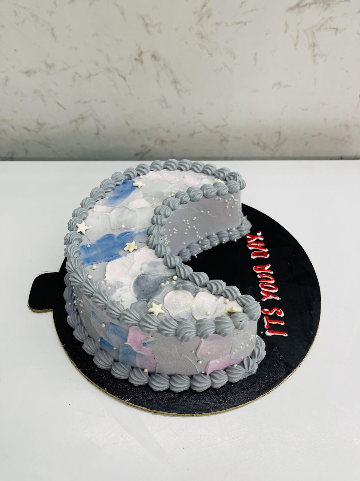 Half Moon Theme Aesthetic Cake