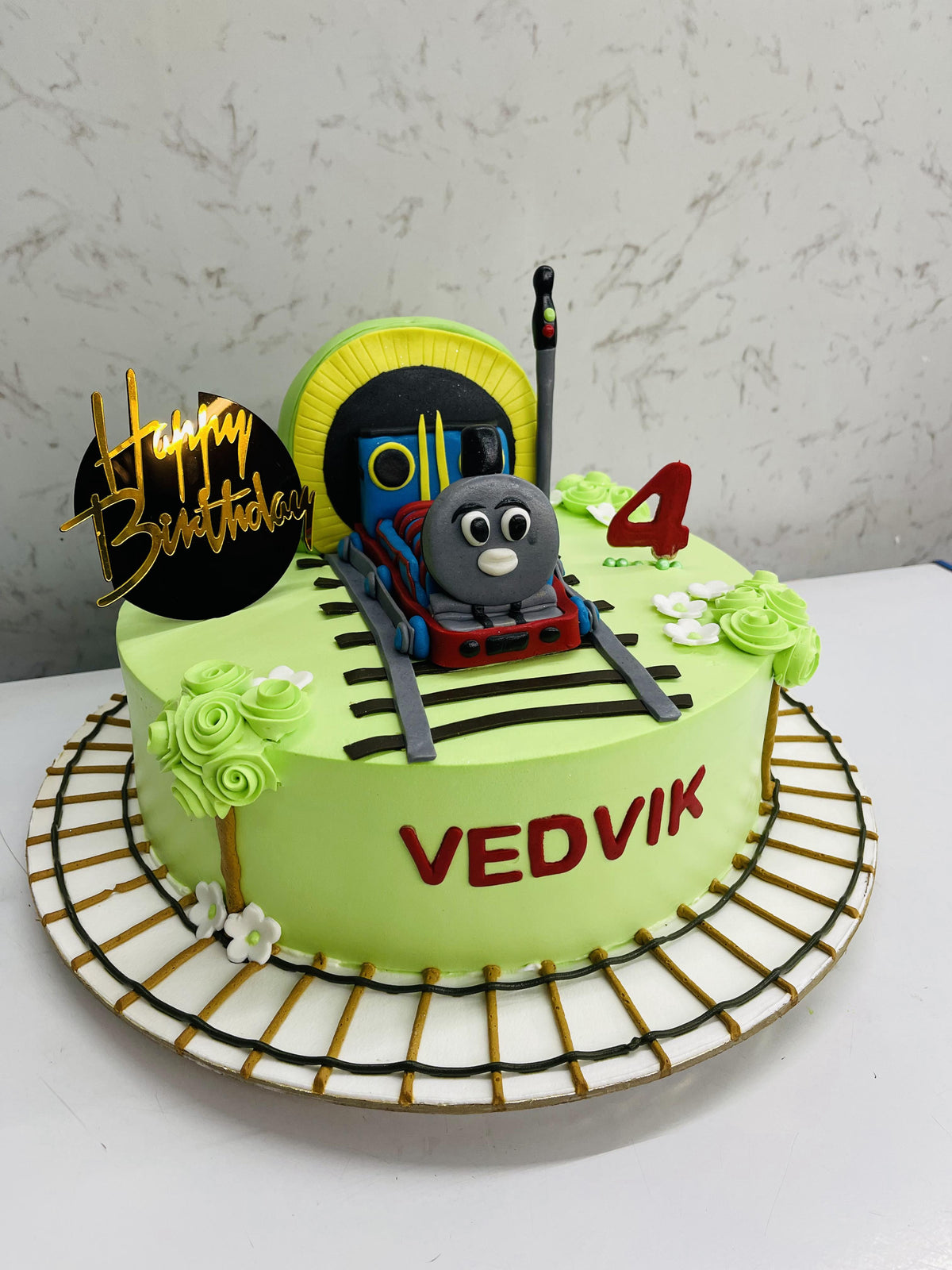 Train Engine Cake