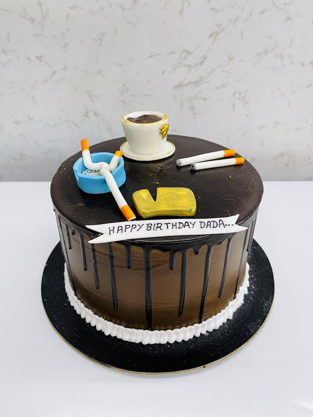 Tea & Cigarette Theme Cake