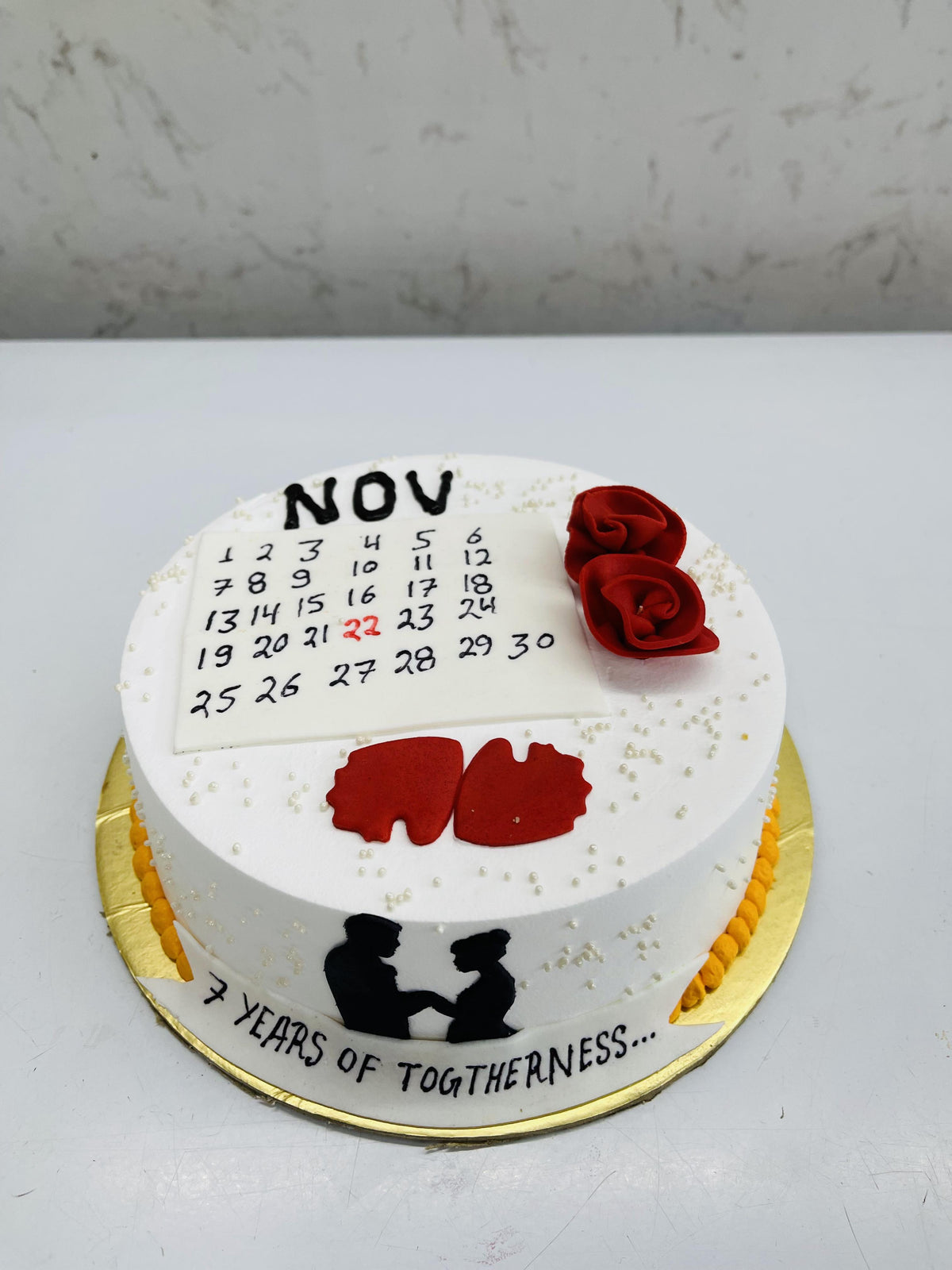 Calendar Anniversary Cake