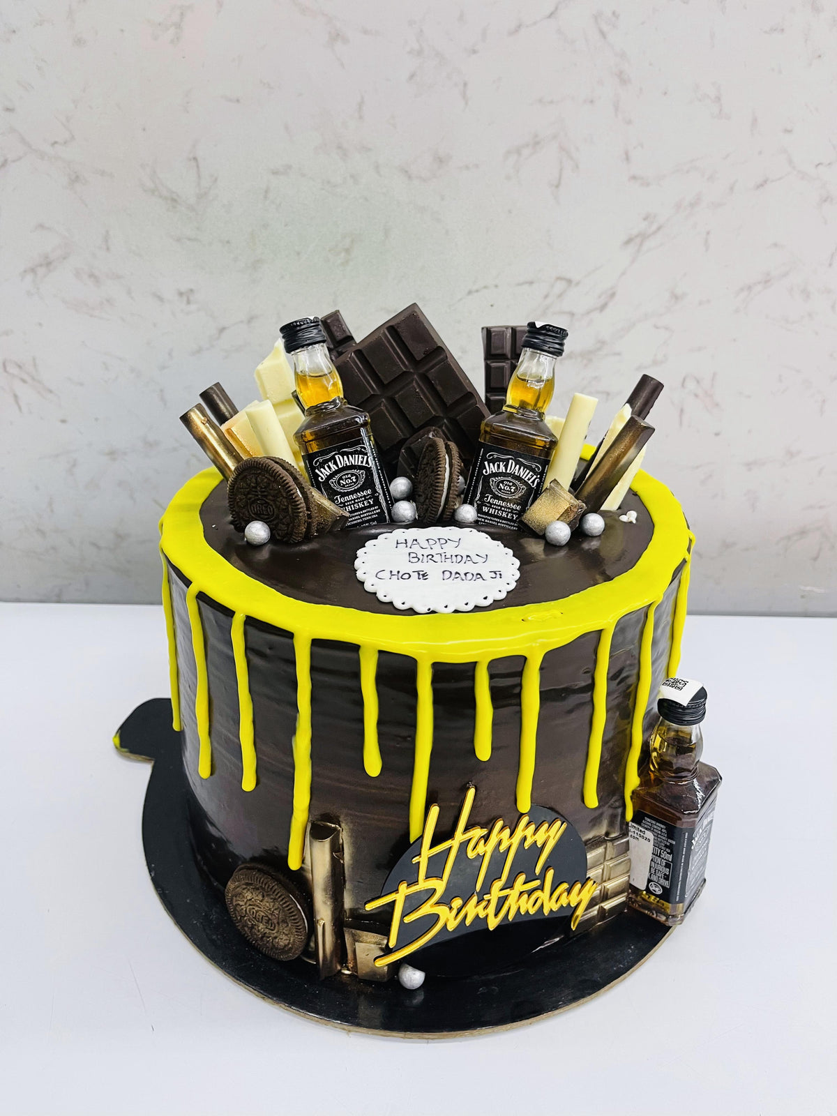 100% Eggless Jack Daniel Cake in Noida , Greater Noida, Delhi from DYD Cakes