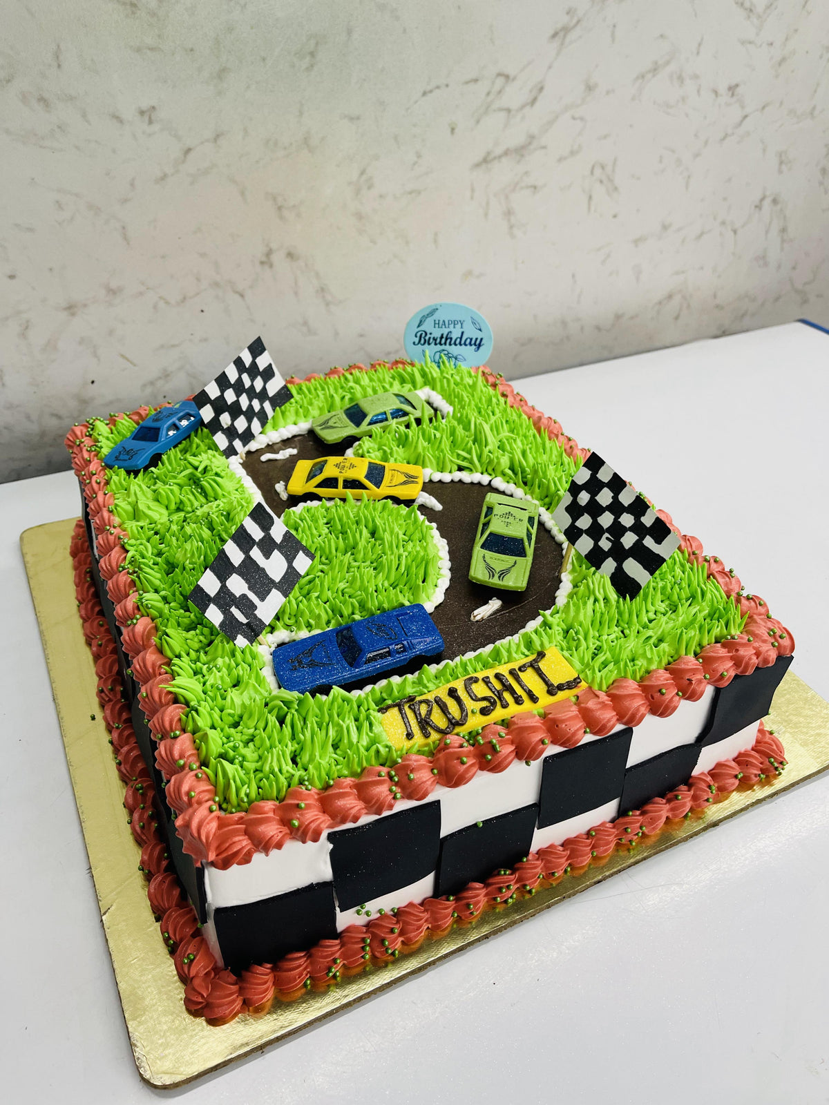 Race Car Track Cake