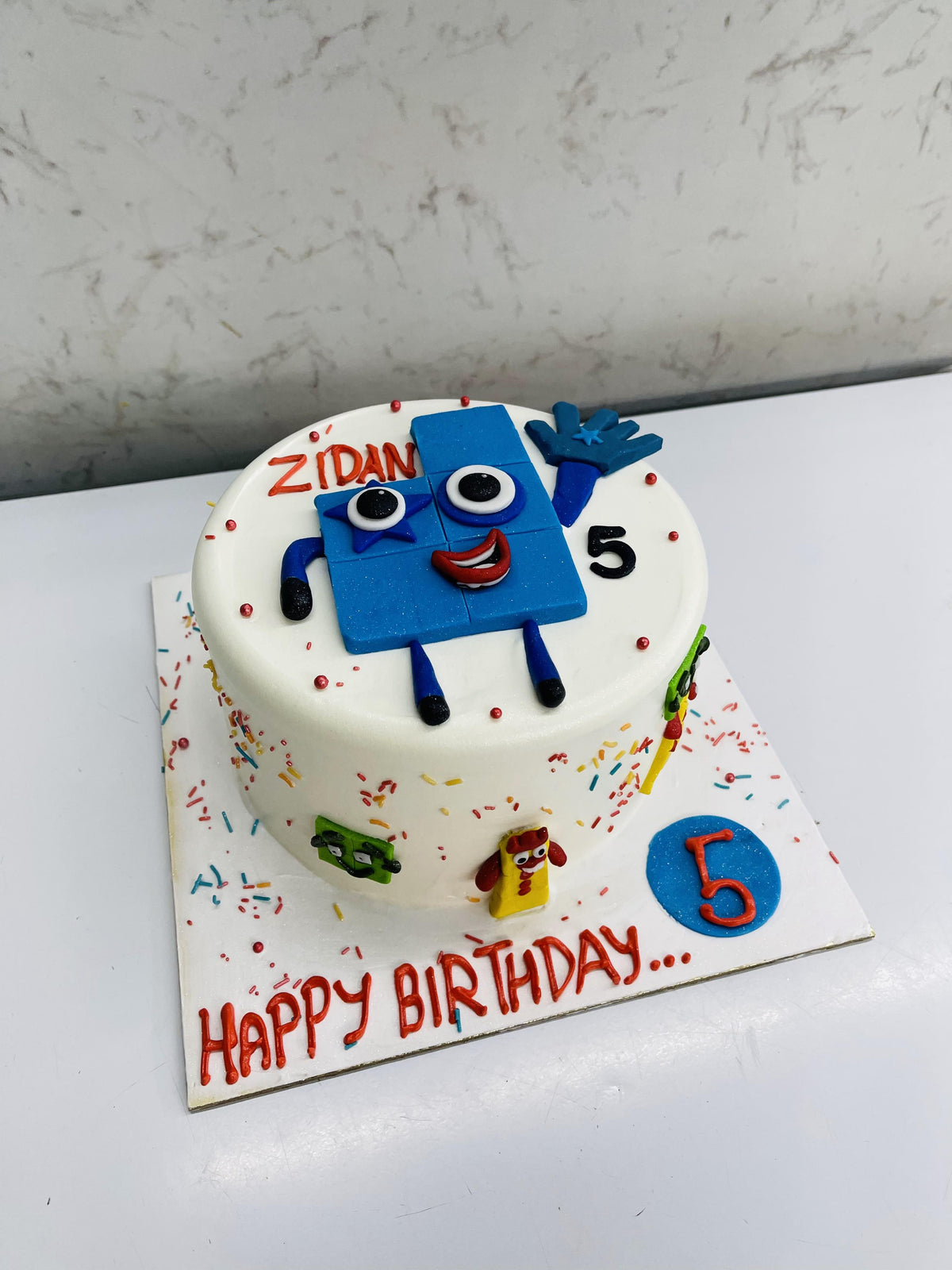 Number Blocks cake