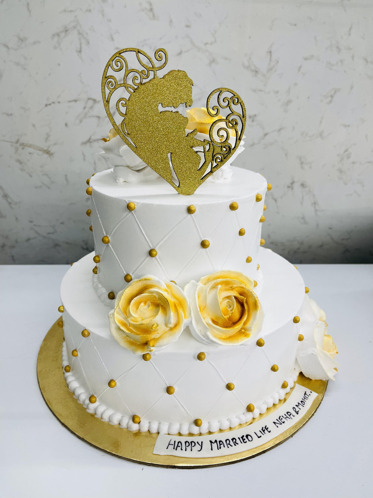 Beautiful Married Life Cake