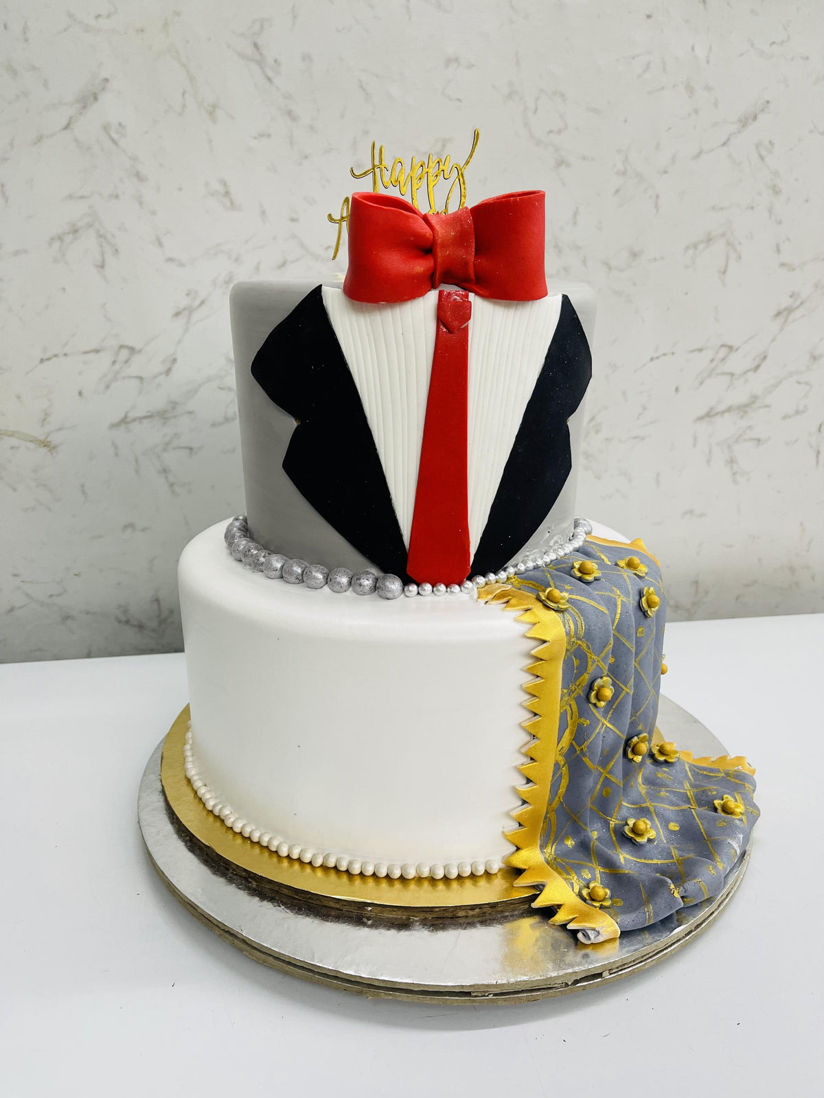 Men & Women Dress Theme Cake