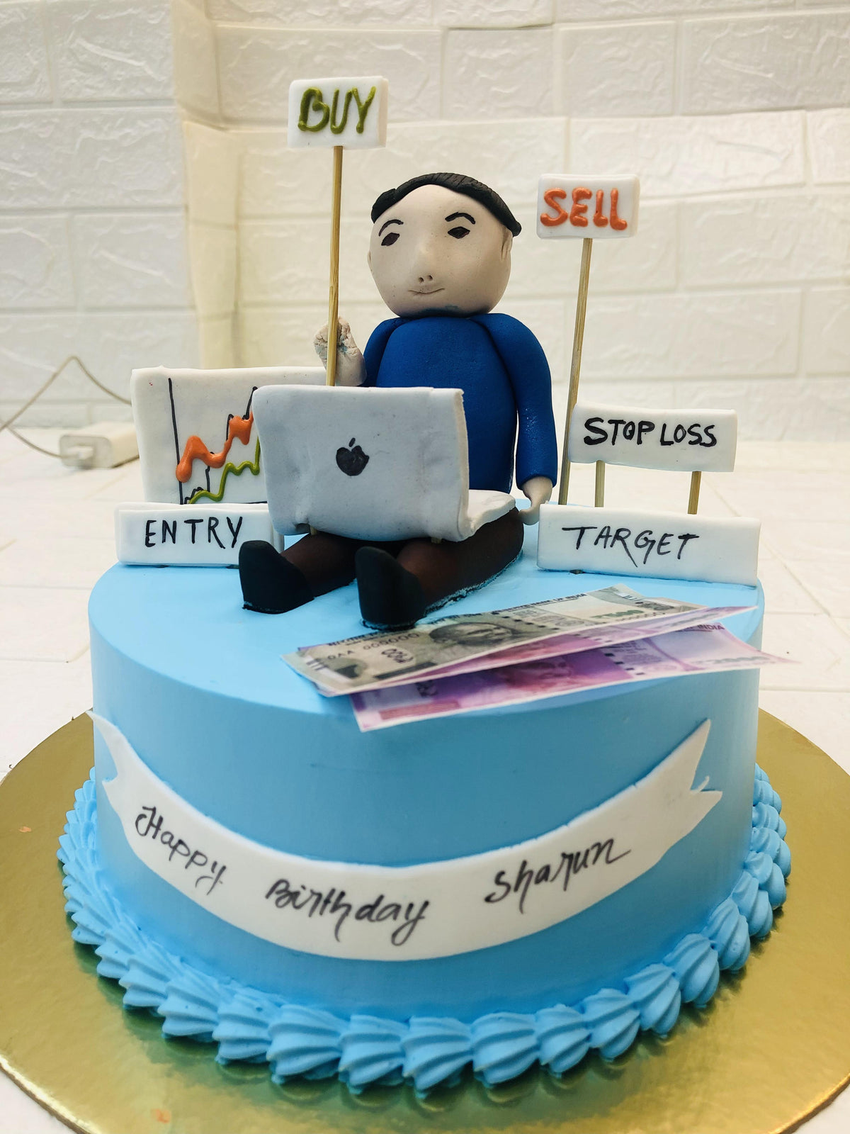 Stock Market Theme Cake