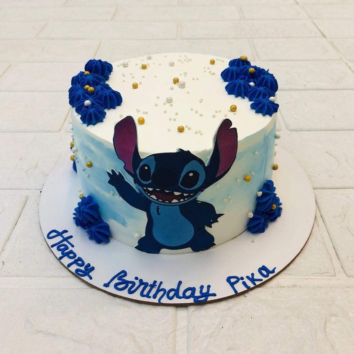 Stitch Theme Cake