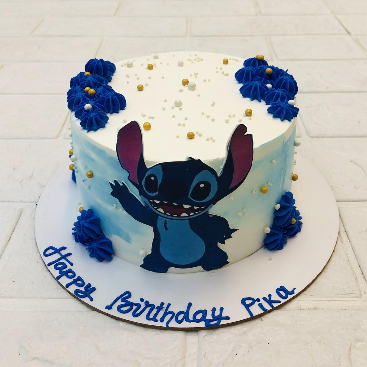 Blue Anime Theme Cake