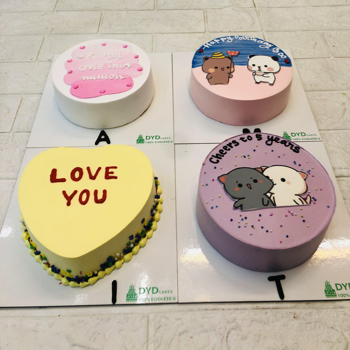 Set of 4 Cakes