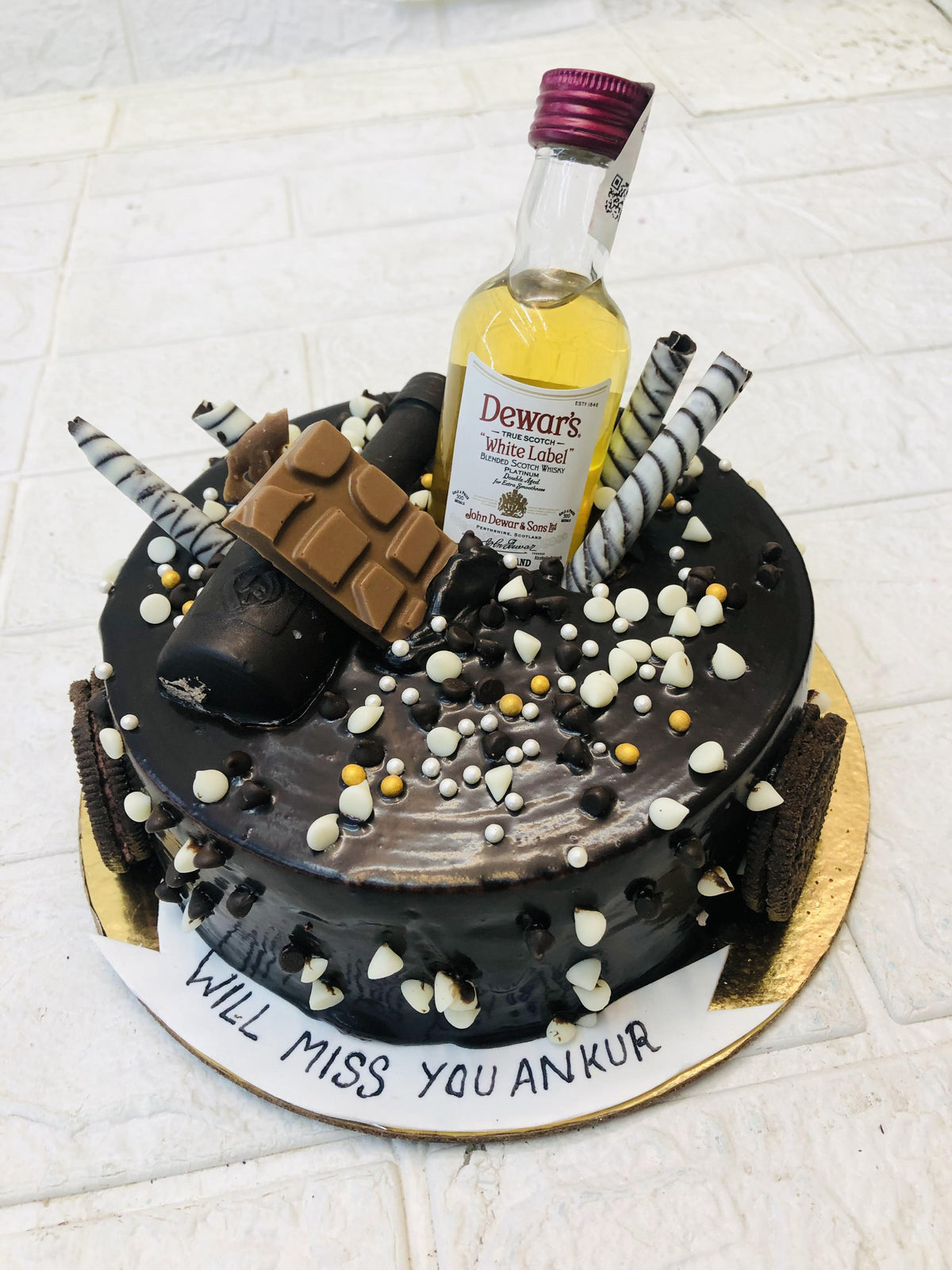 Liquor Bottle Theme Cake