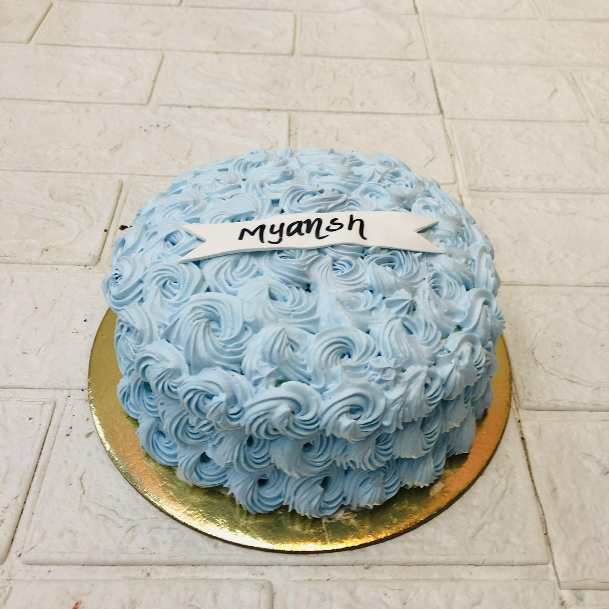 Blue Soft Truffle Cake