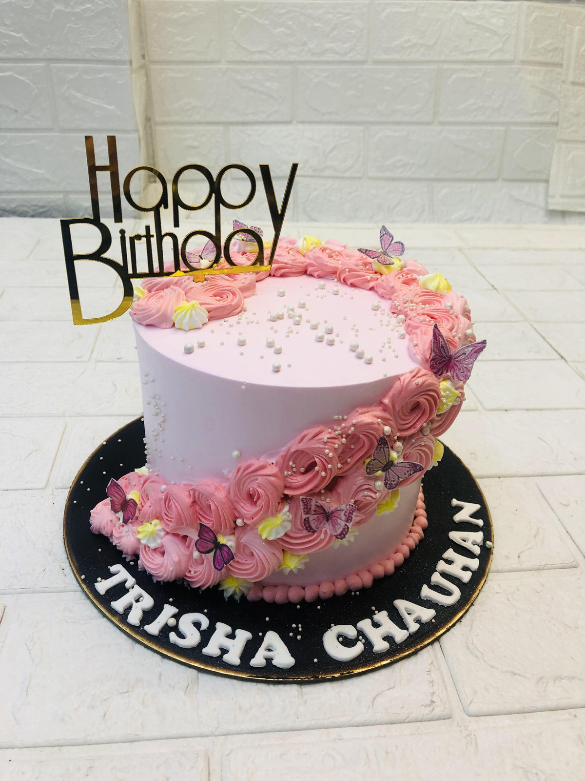 Happy Birthday Acrylic Cake