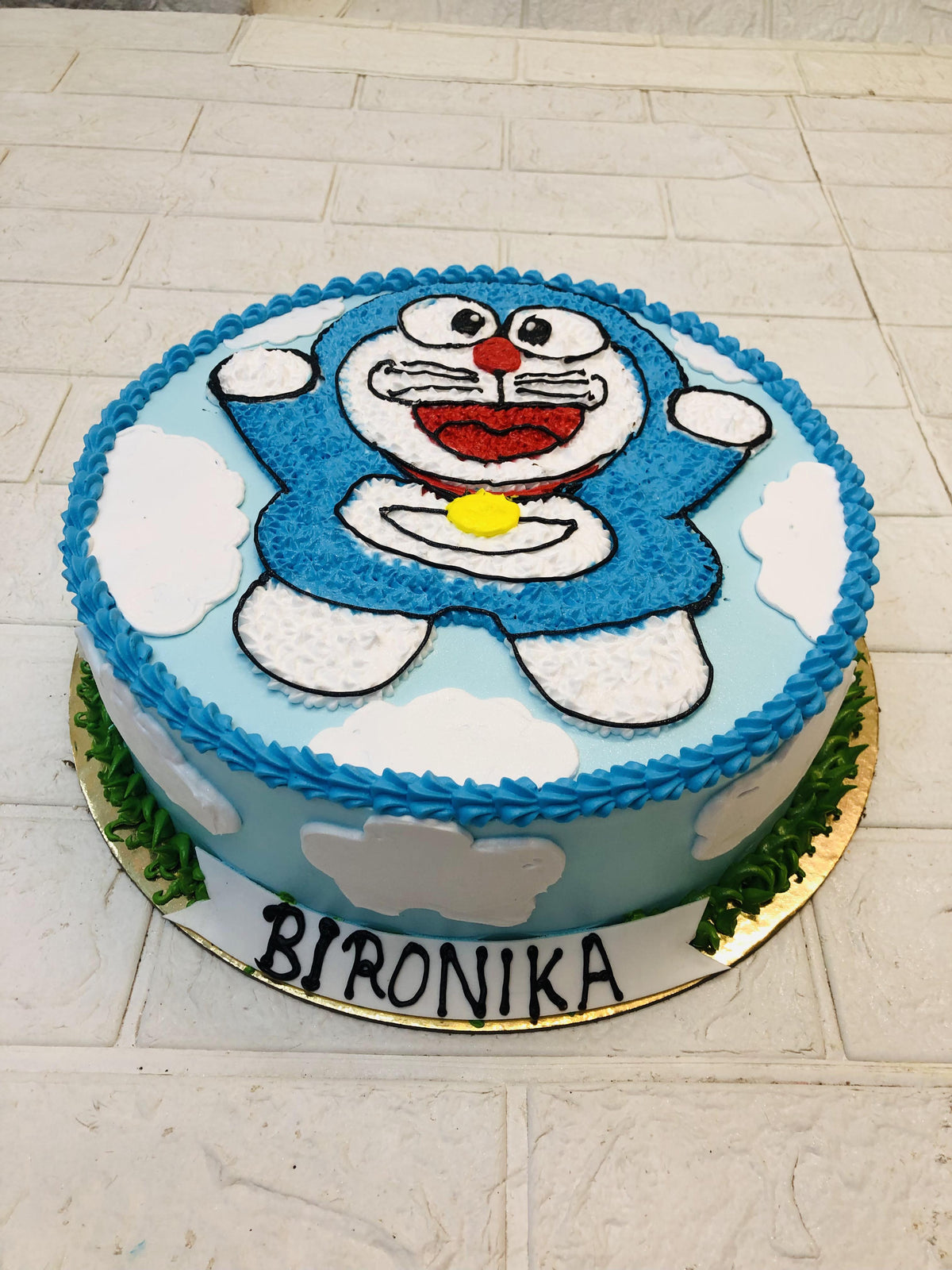 Doremon Theme Cake