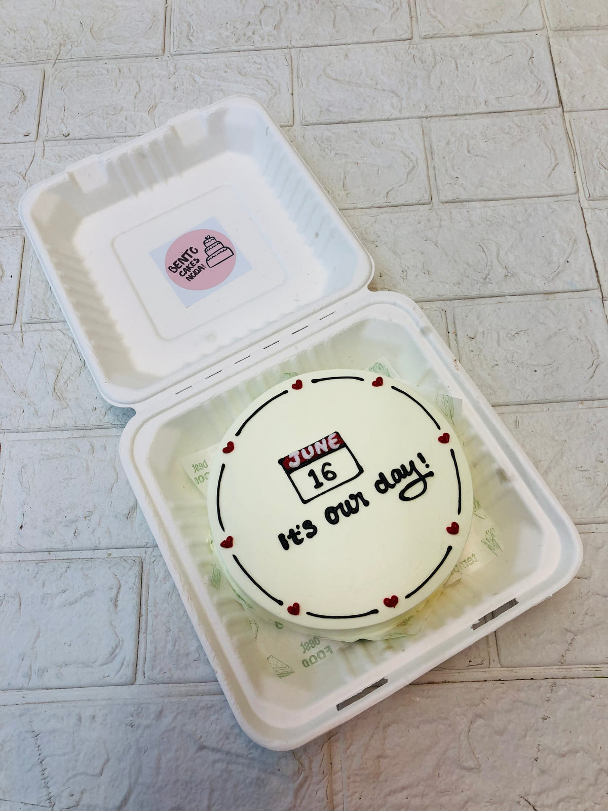 Calendar Theme Anniversary  Bento Cake