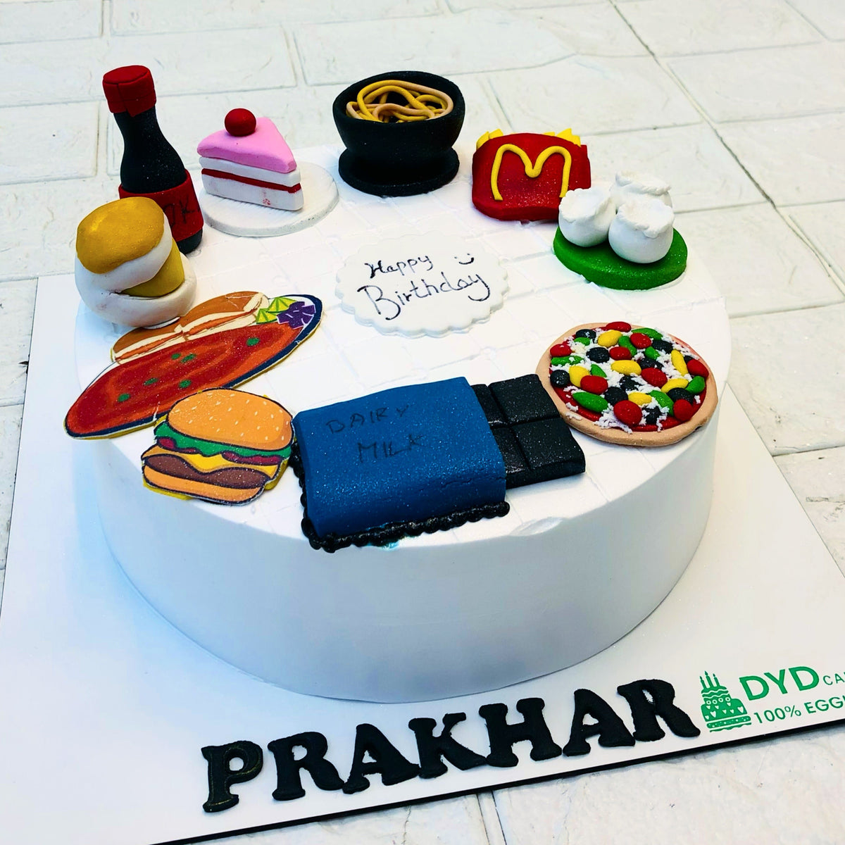 Fast Food Theme Cake