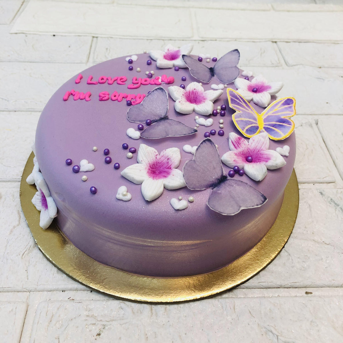 Butterfly Purple Cake