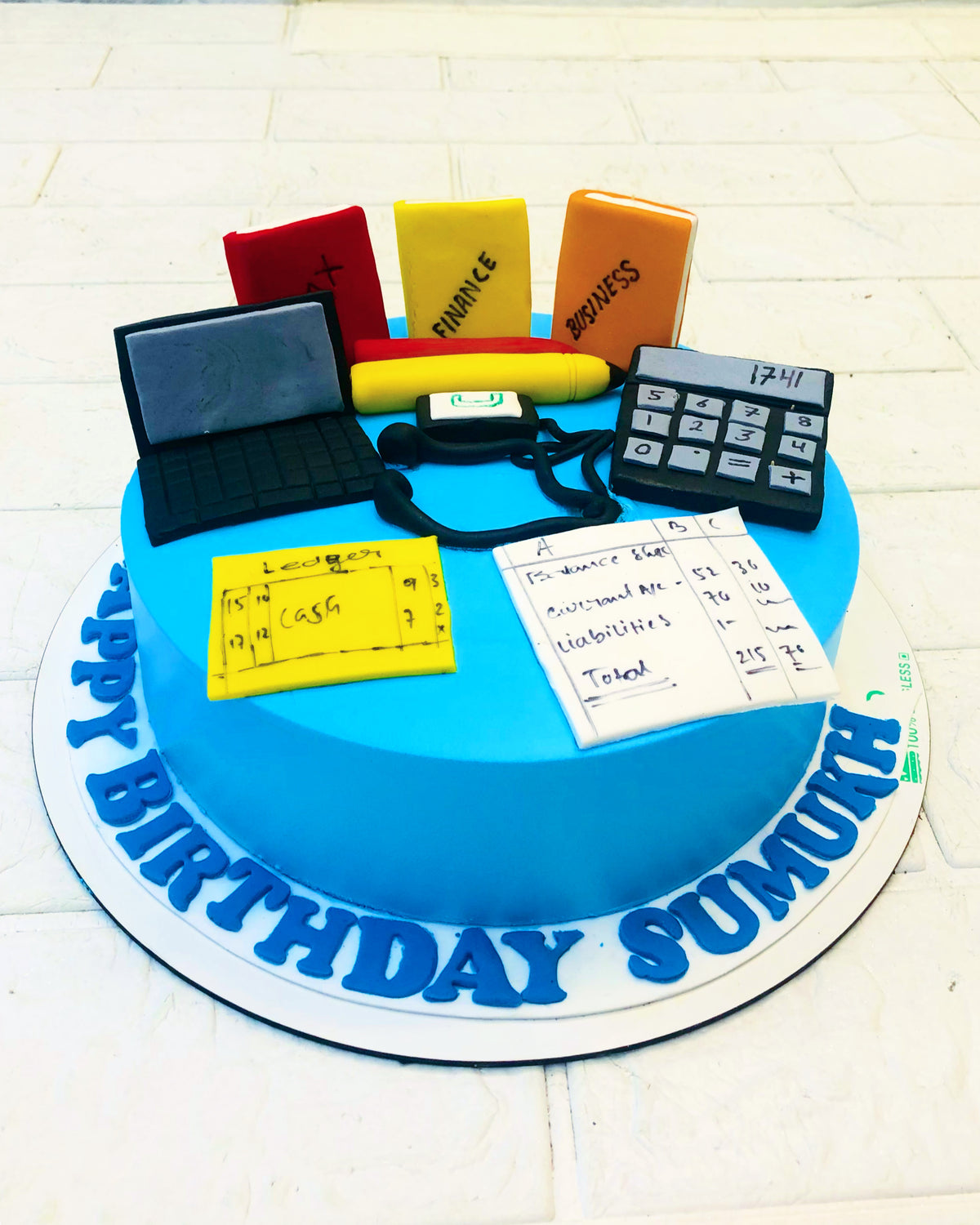 CA Working Theme Cake