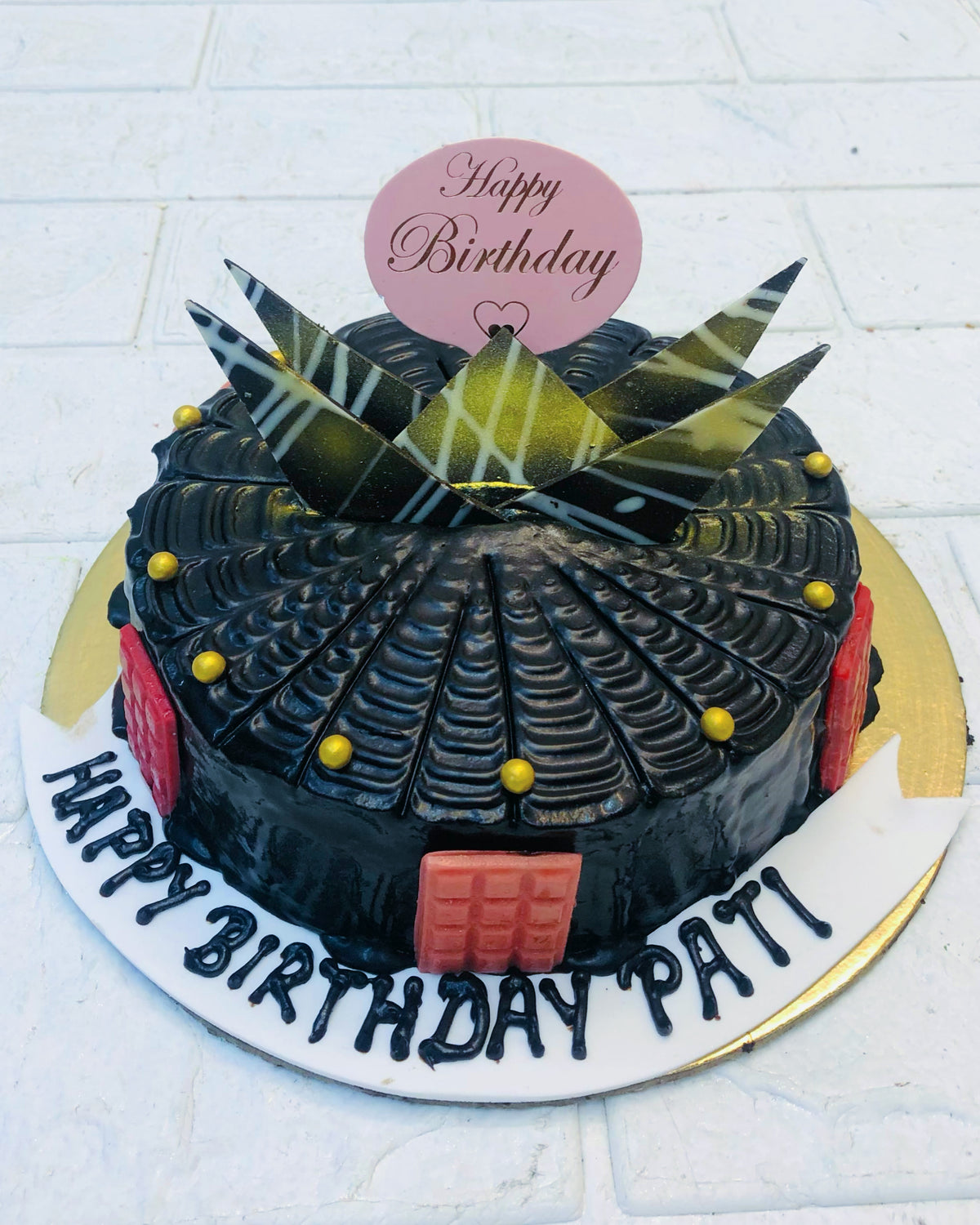 Chocolate Theme Birthday Cake