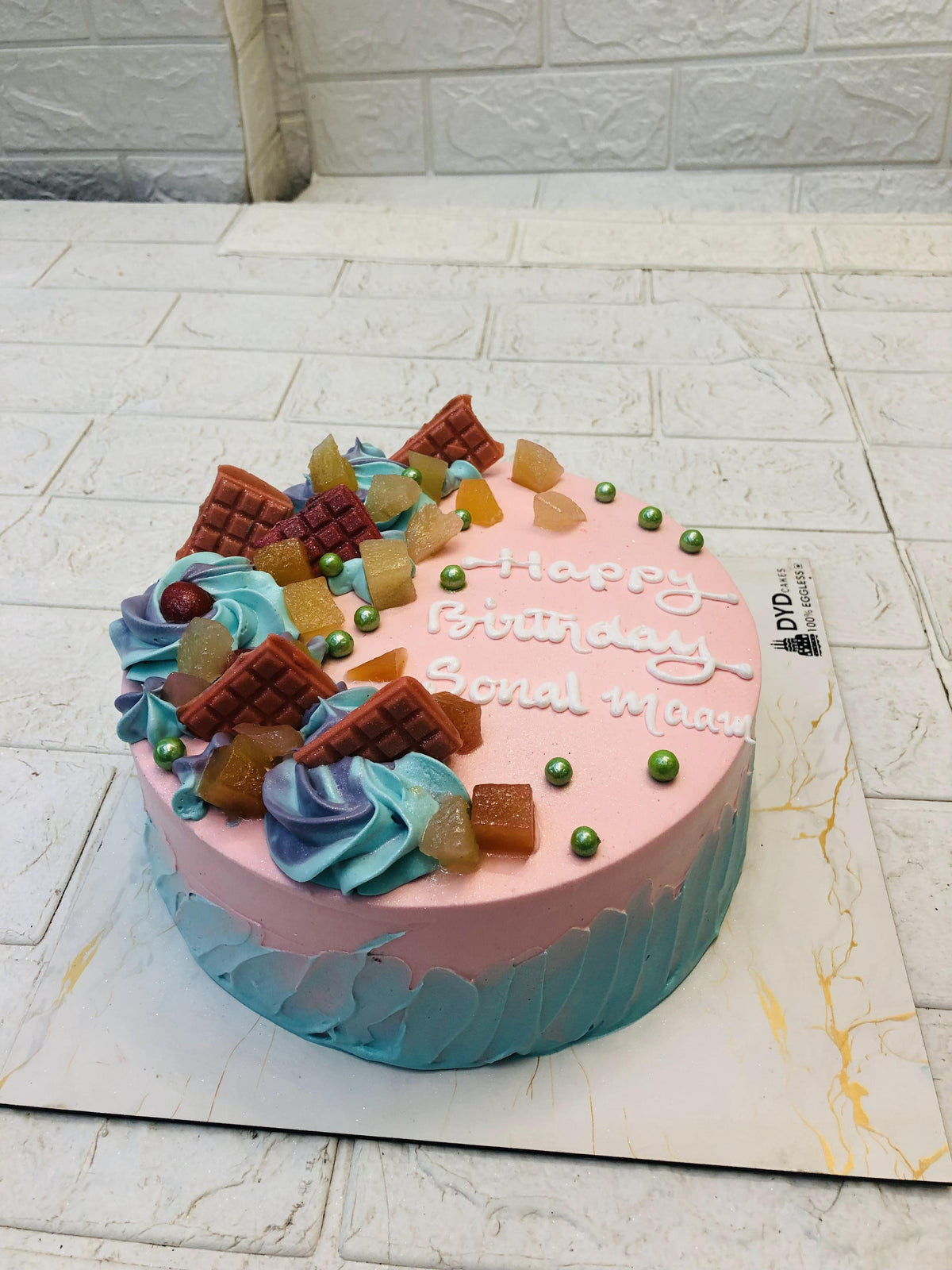 Cotton Candy Theme Cake