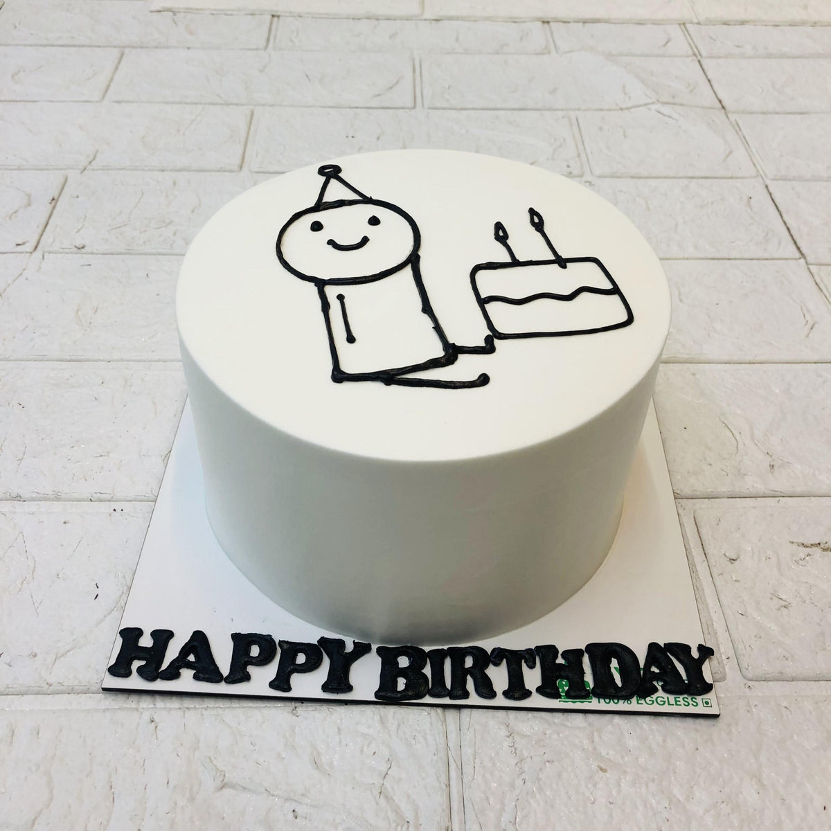 Simple Funny Birthday Cake