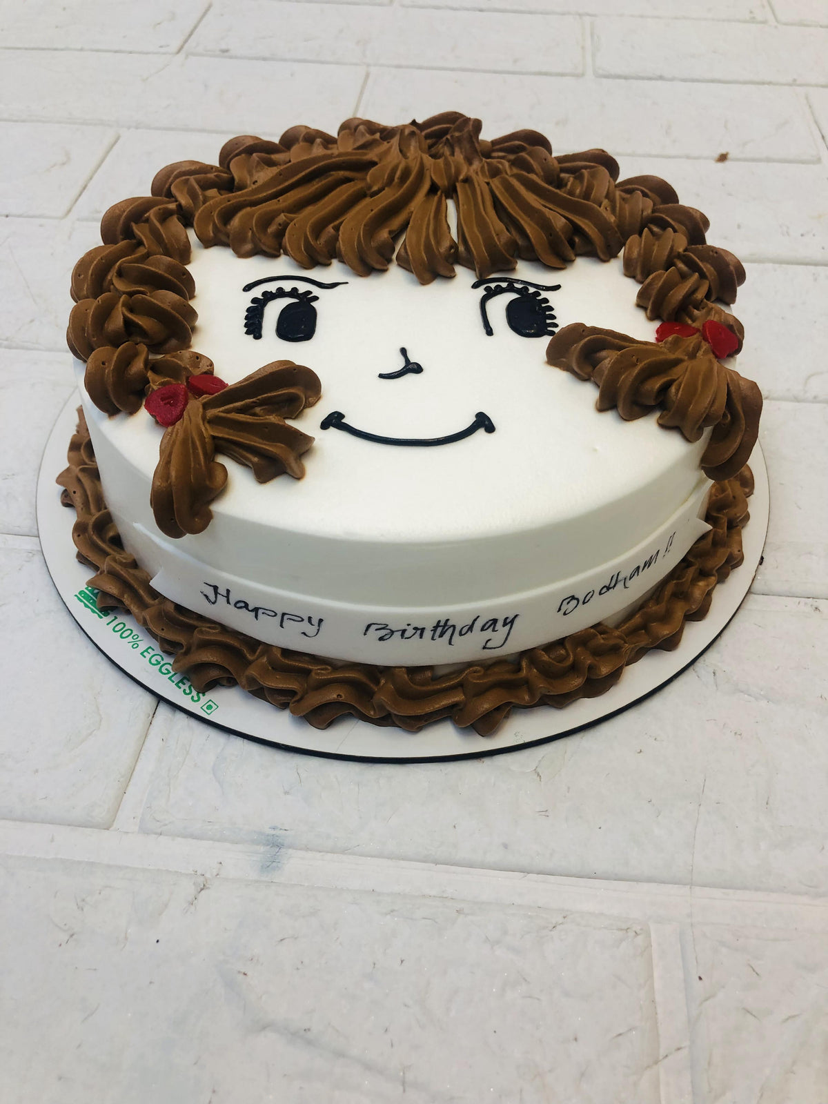 Girl Face Theme Cake