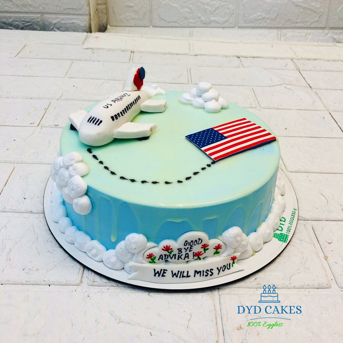 Flight To UK Farewell Cake