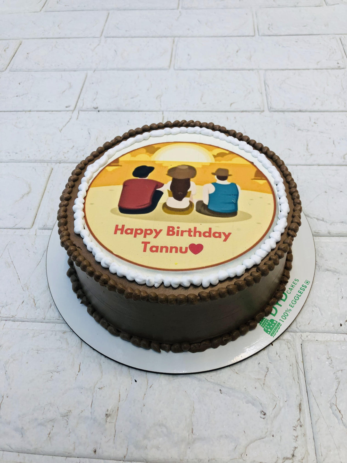 Friends Theme Basic Birthday Cake