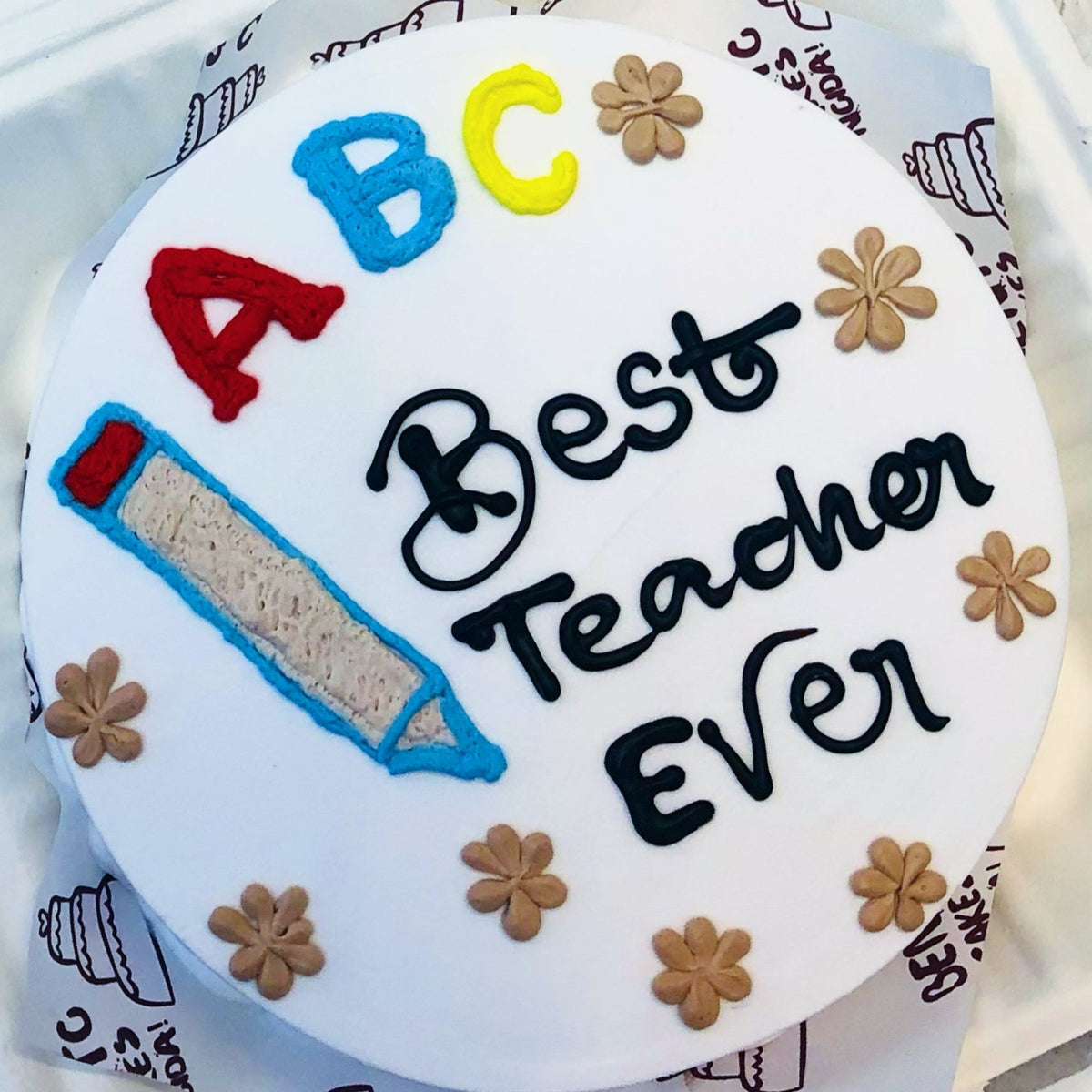 Best Teacher Ever Cake