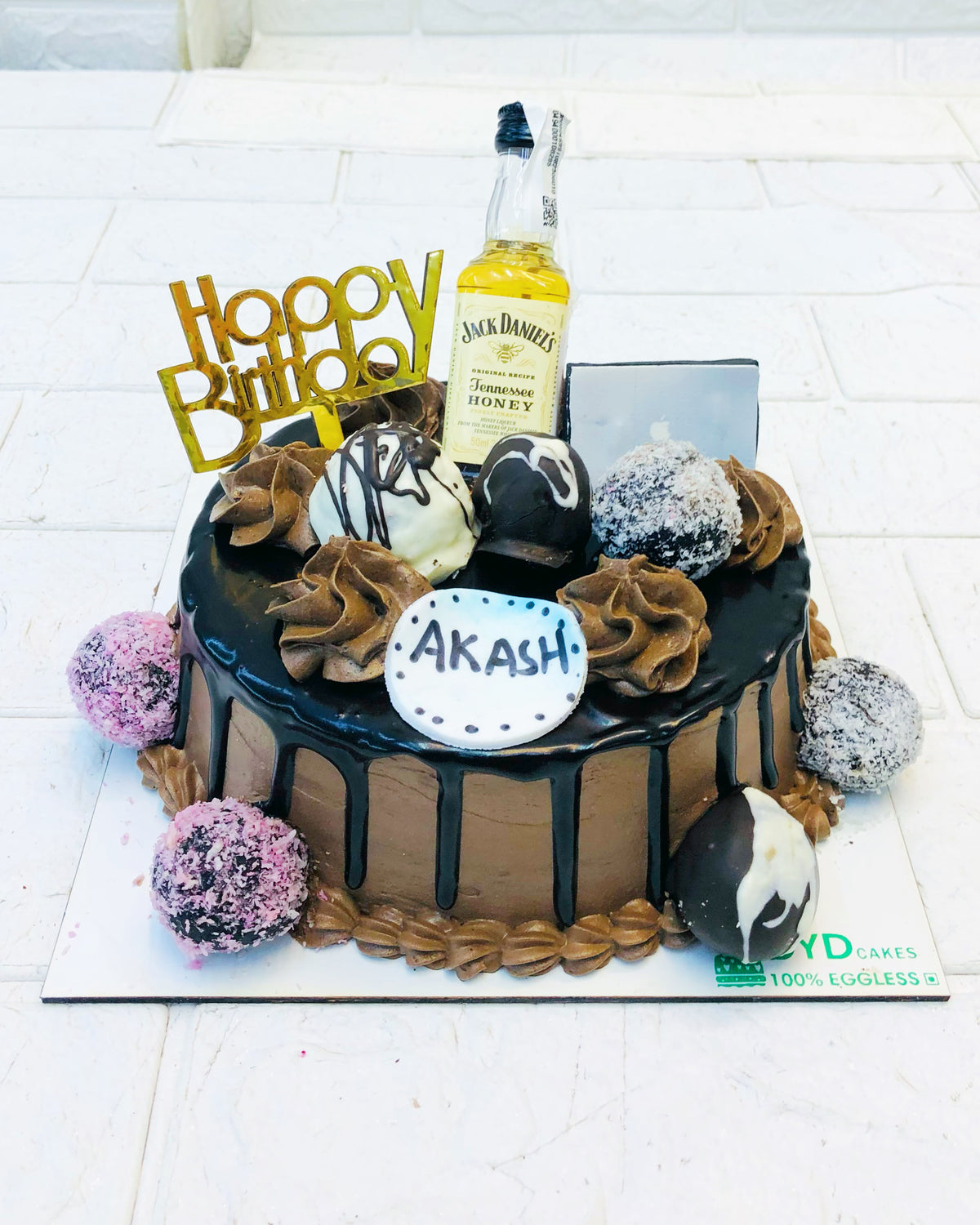 Multiple Chocolate and Alcohol Cake