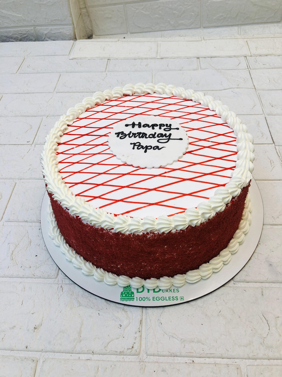 Half Red Velvet Cake