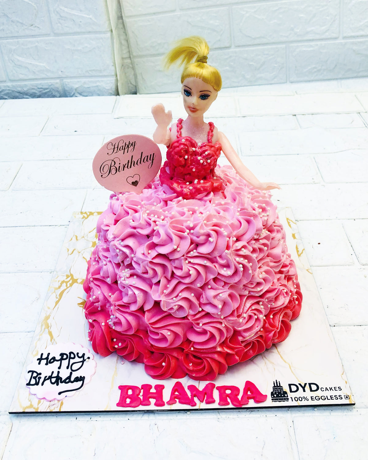 Rosette Barbie Cream Cake