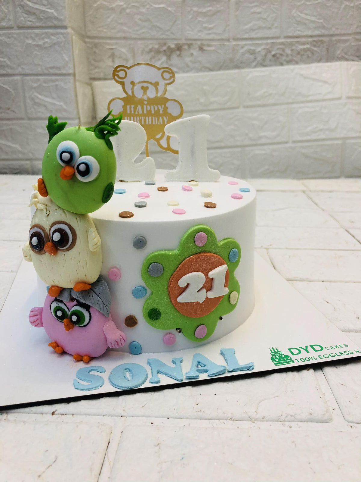 Cute Angry Birds Cake