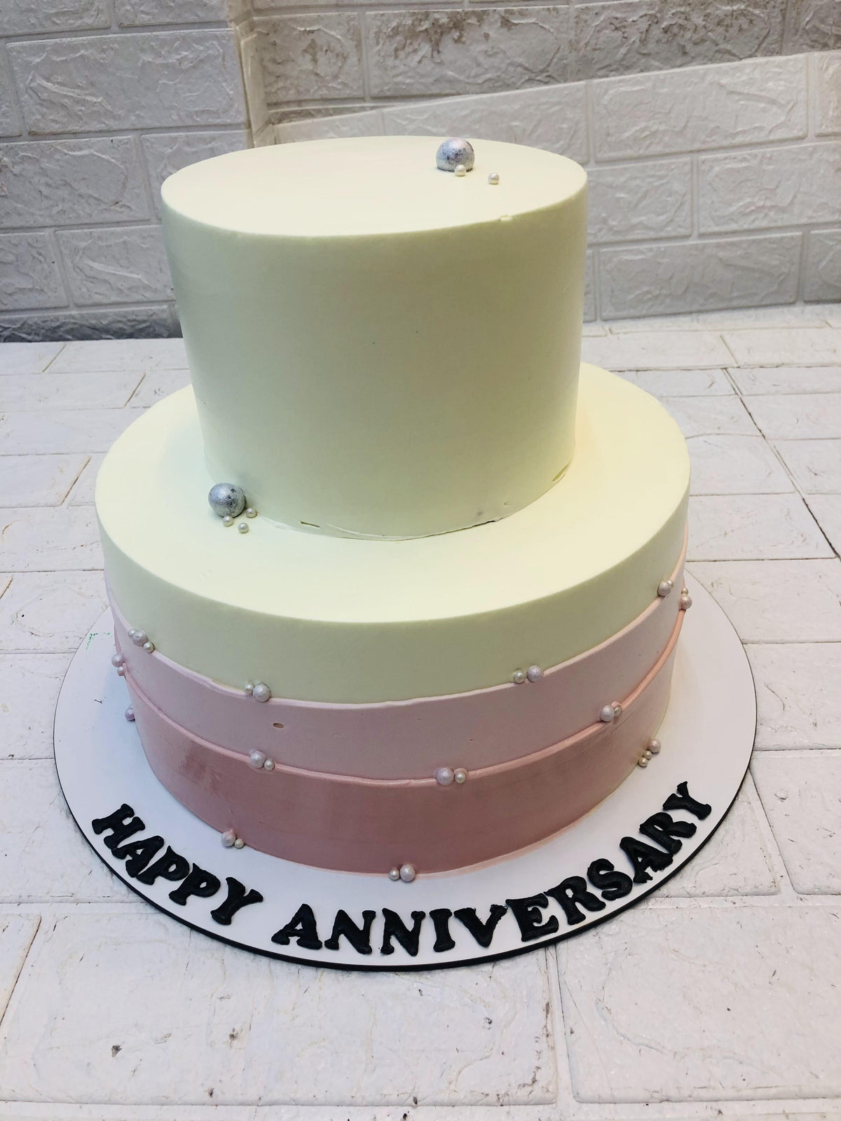 Two Tier Anniversary Cake