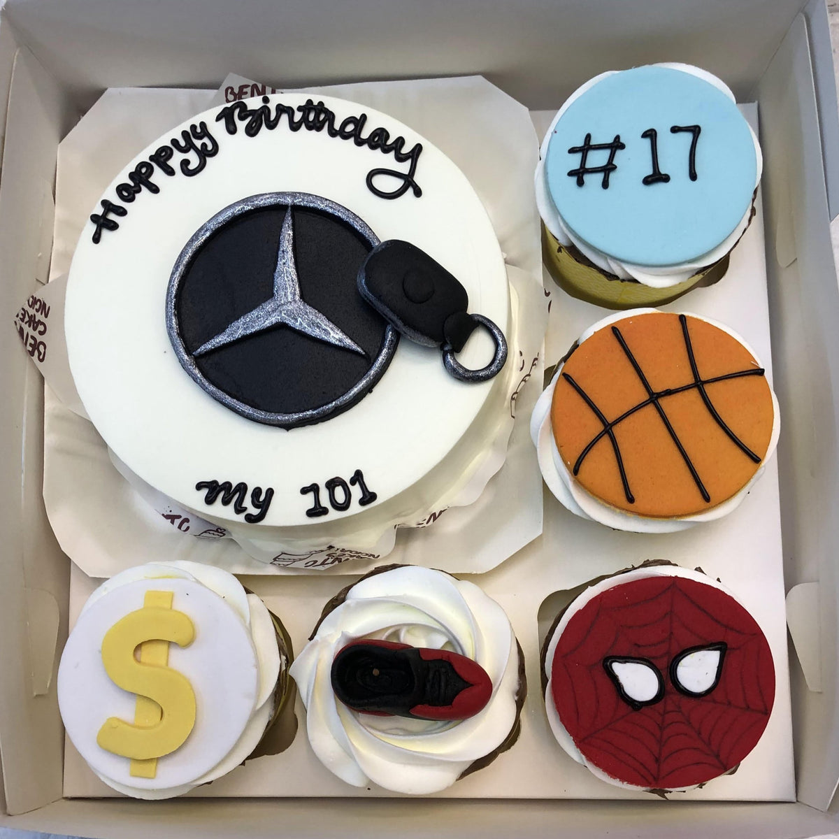 Mercedes Theme Cupcake