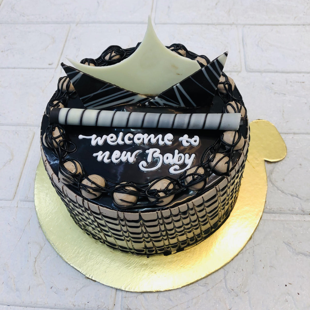 Brown Chocolate Theme Cake