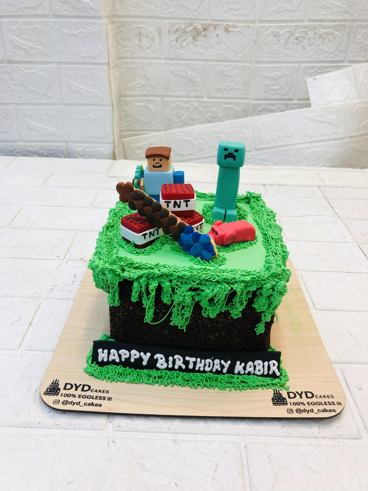 Minecraft Theme Cake