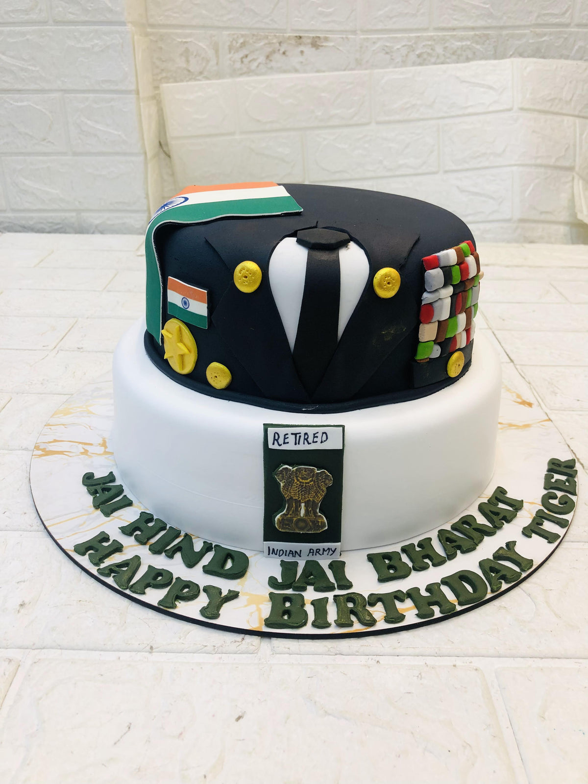 Indian Army Theme Cake