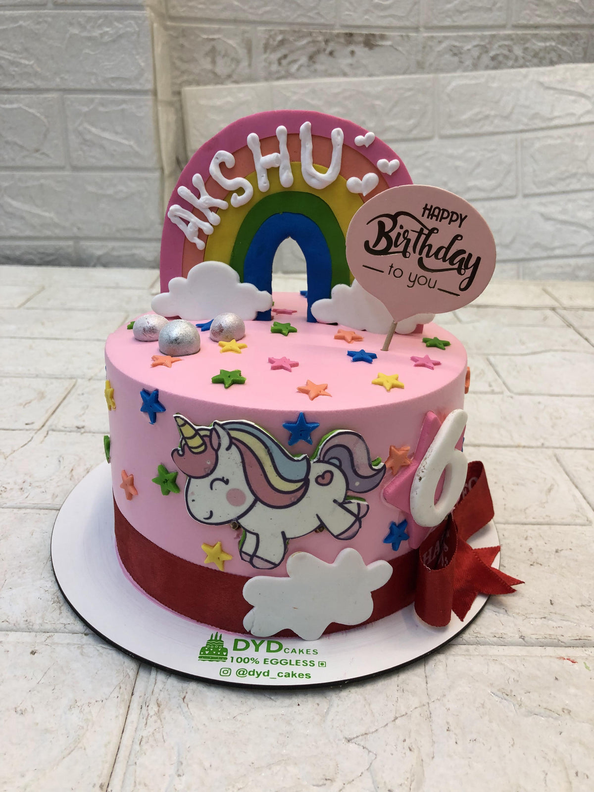 Pink Unicorn Cake