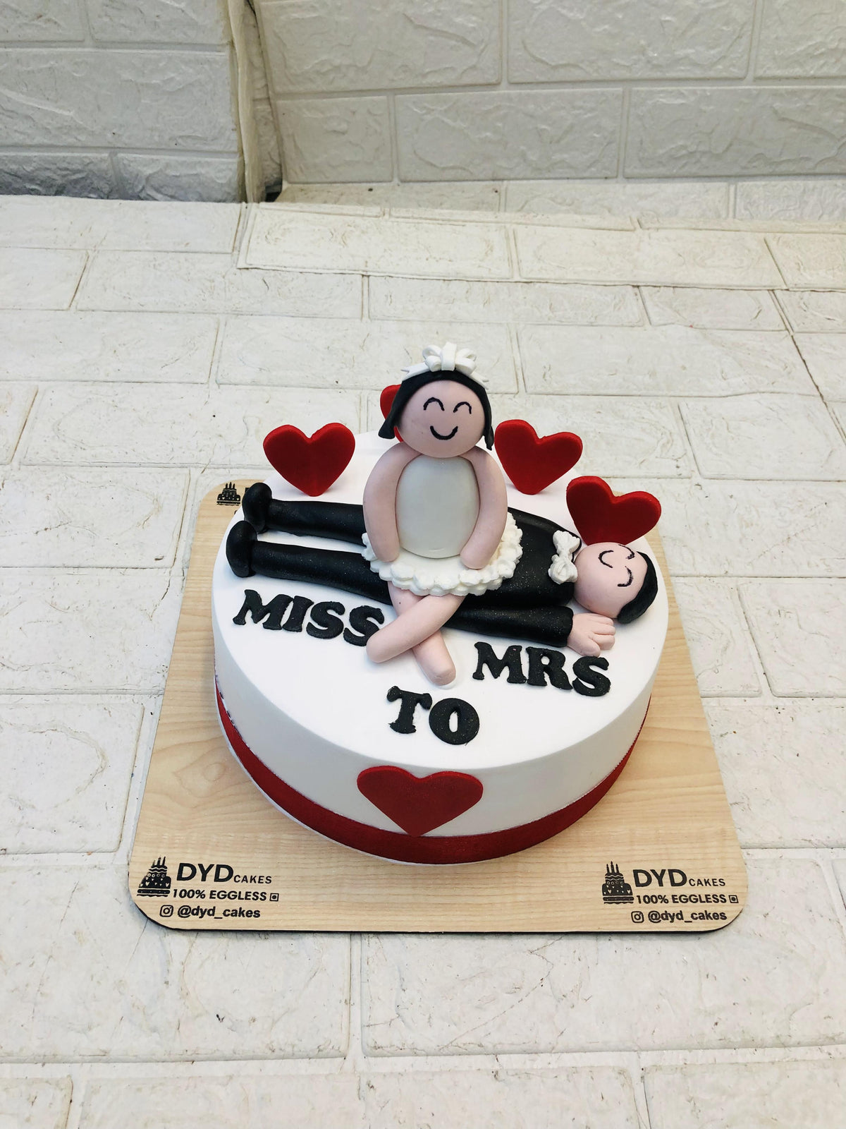 Miss To Mrs. Theme Cake