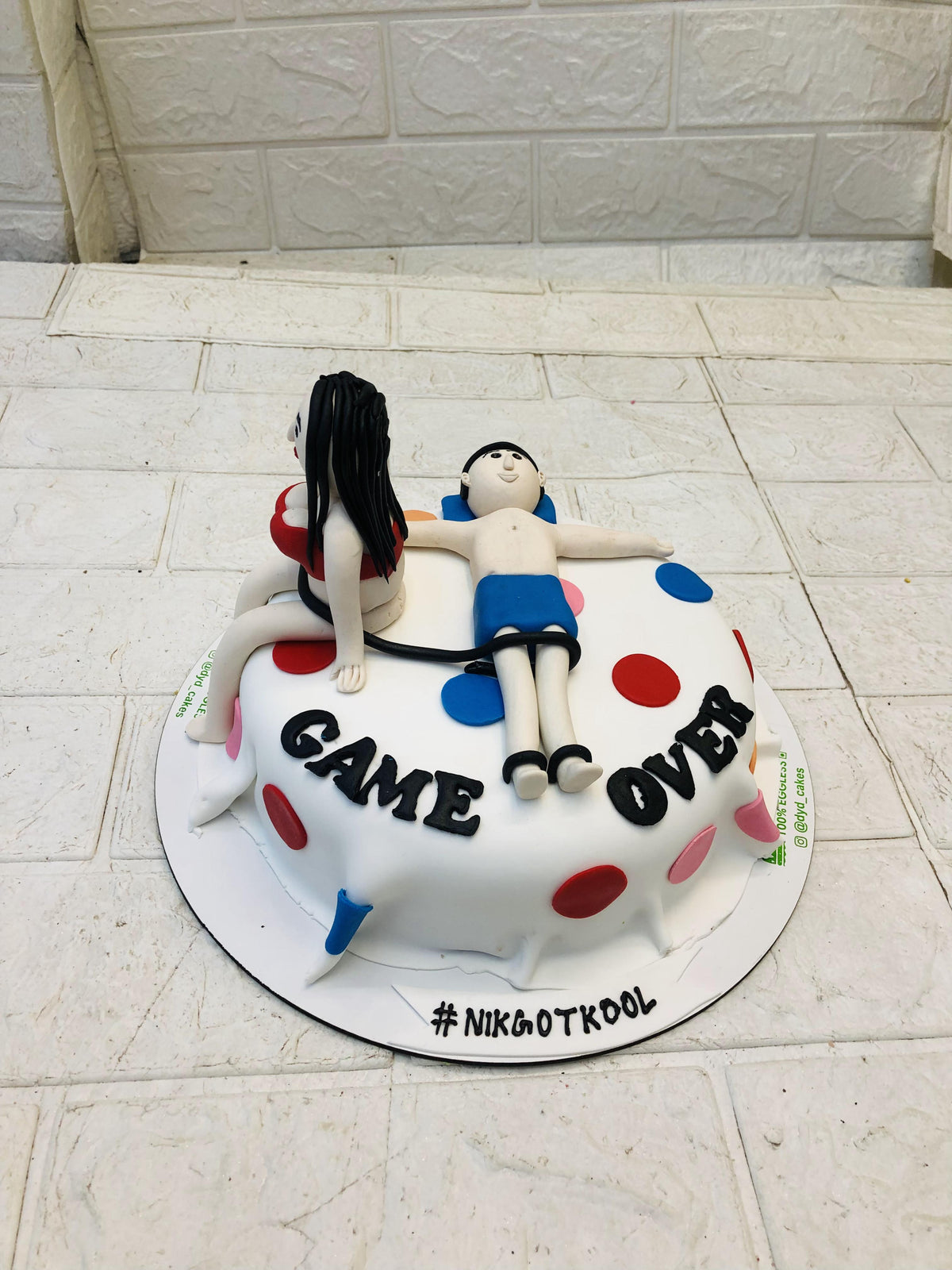 Game Over White Cake