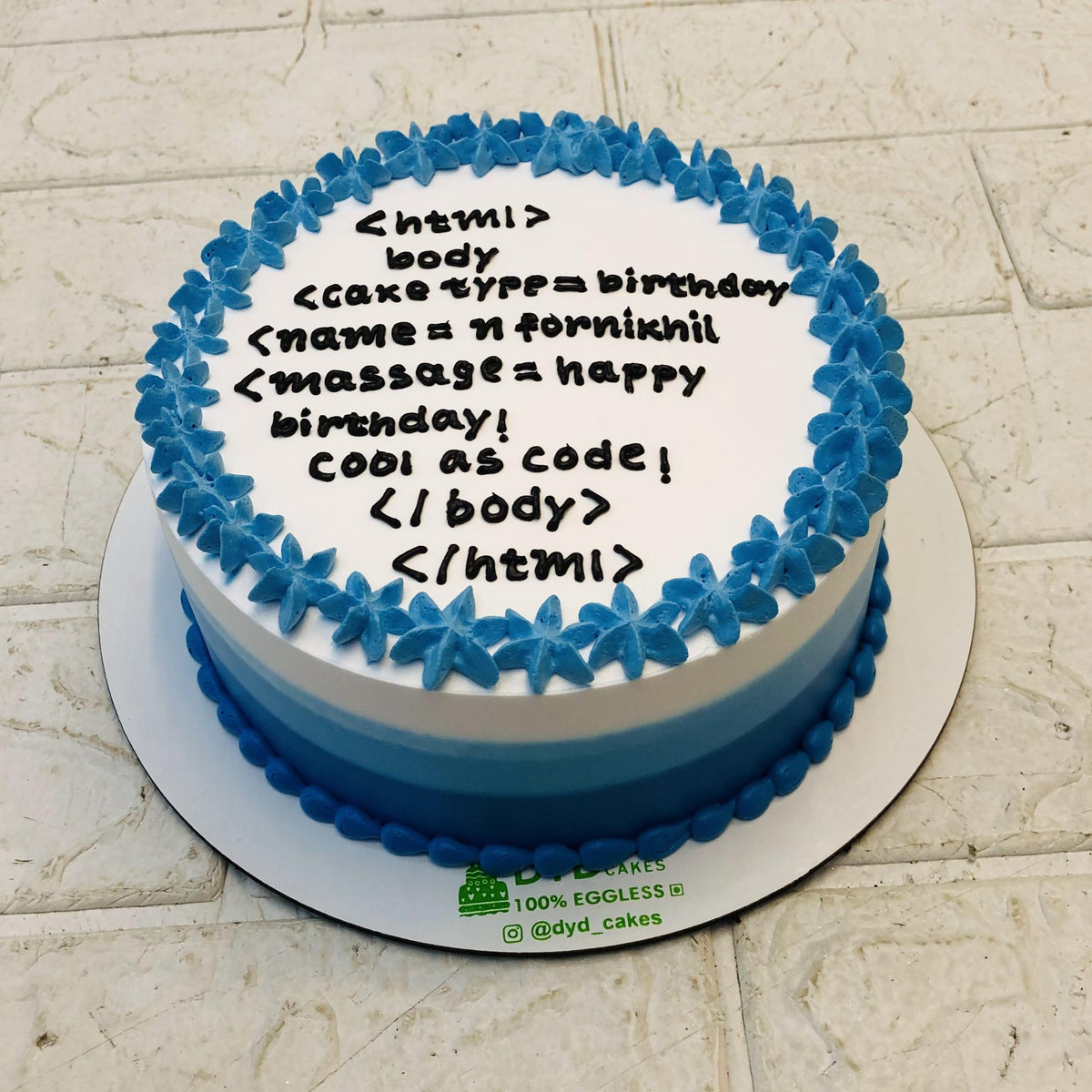 Software Engineer Coding Cake