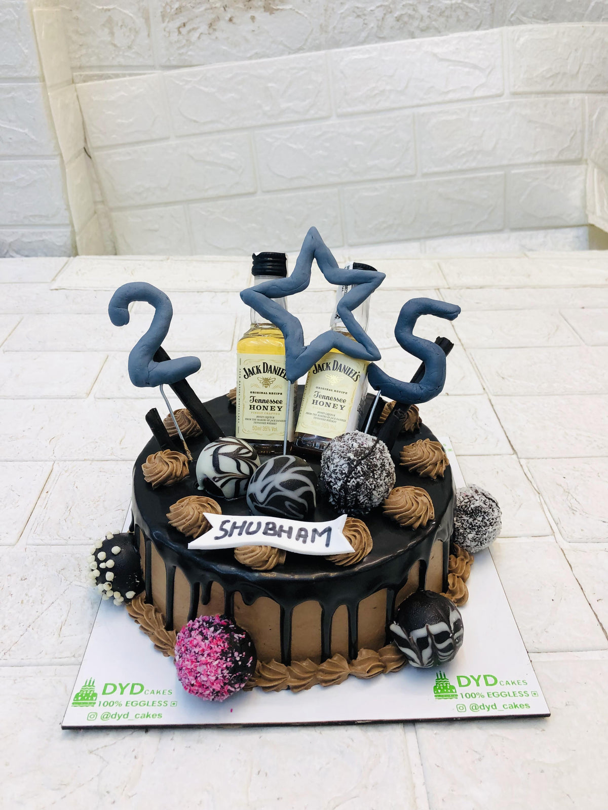 Customized Alcoholic Birthday Cake