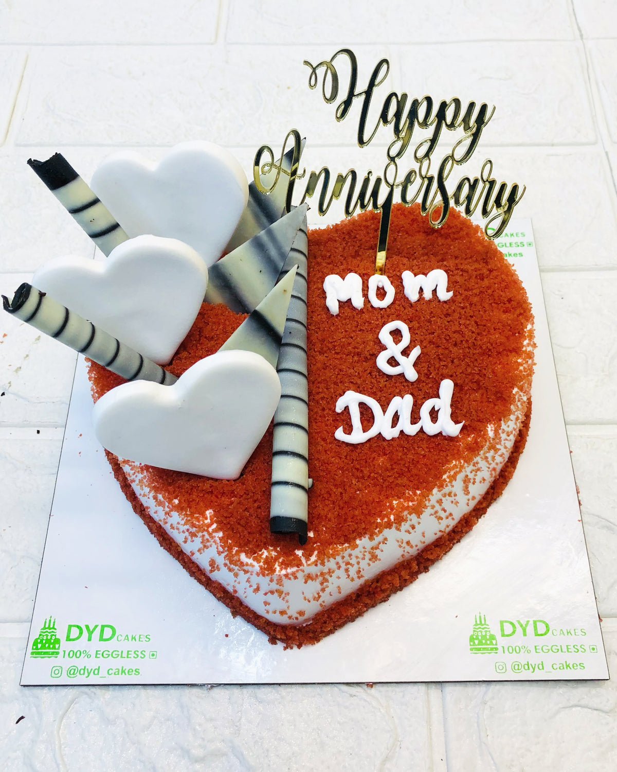 Red Velvet Anniversary Cake