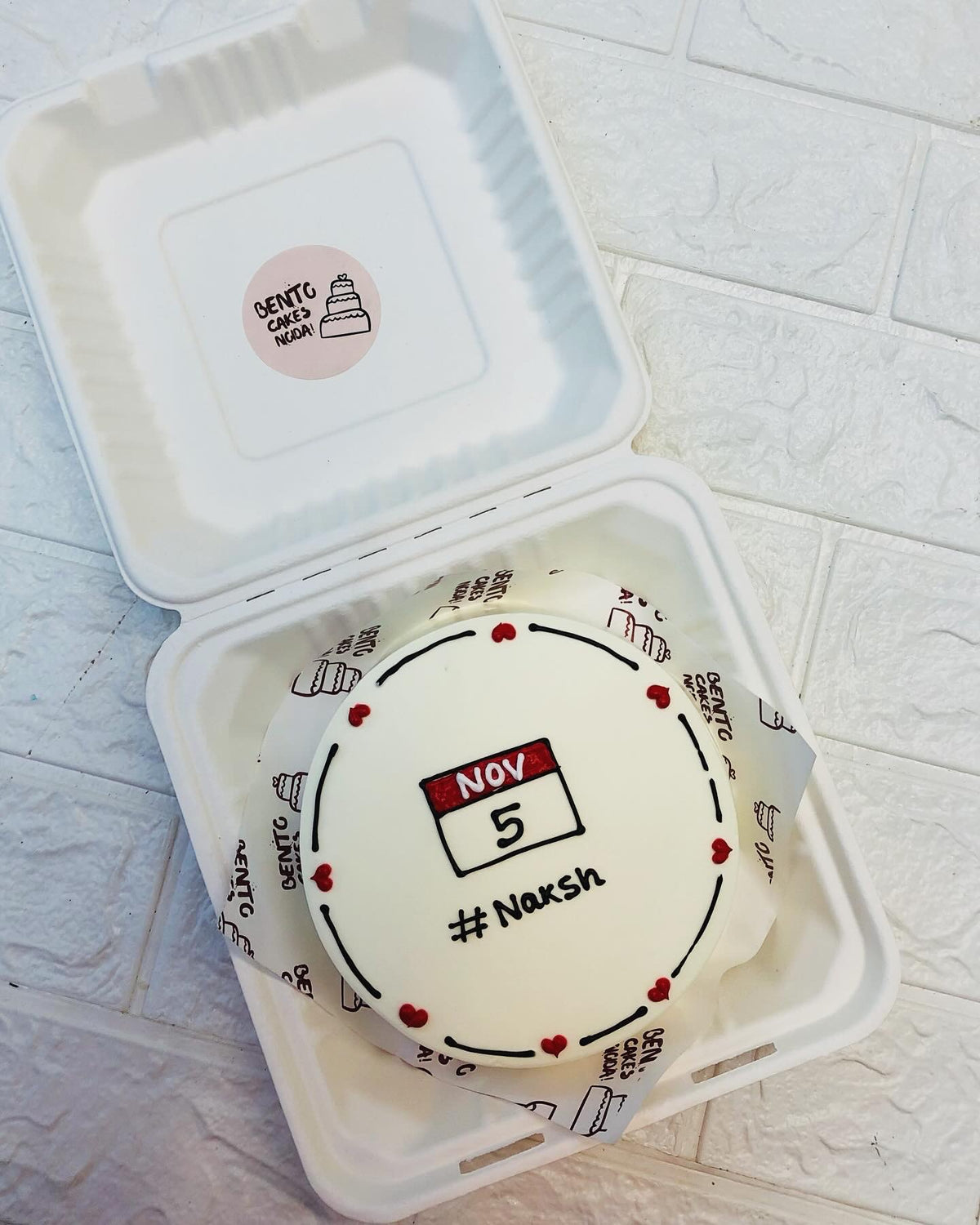 Birthday Calendar Theme Bento Cake