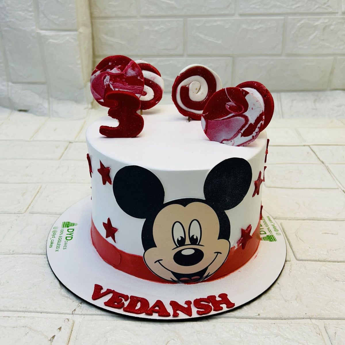 Mickey Mouse Theme Cake