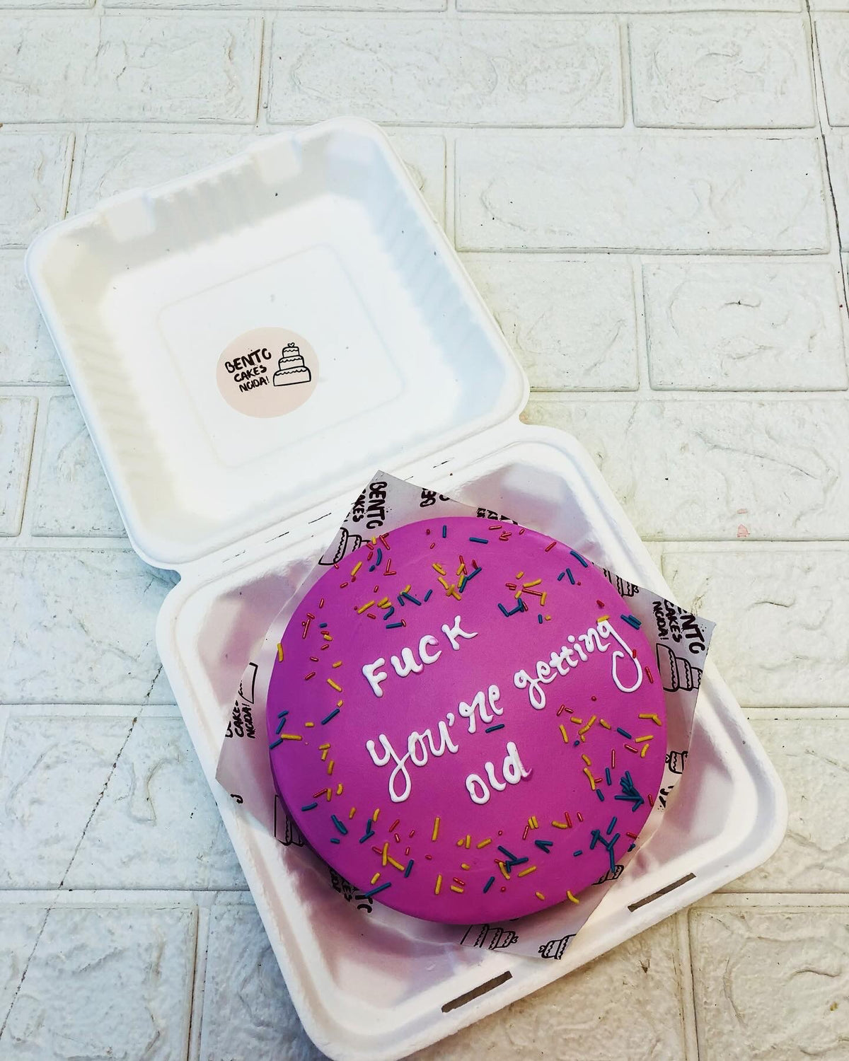 Aesthetic Purple Bento Cake