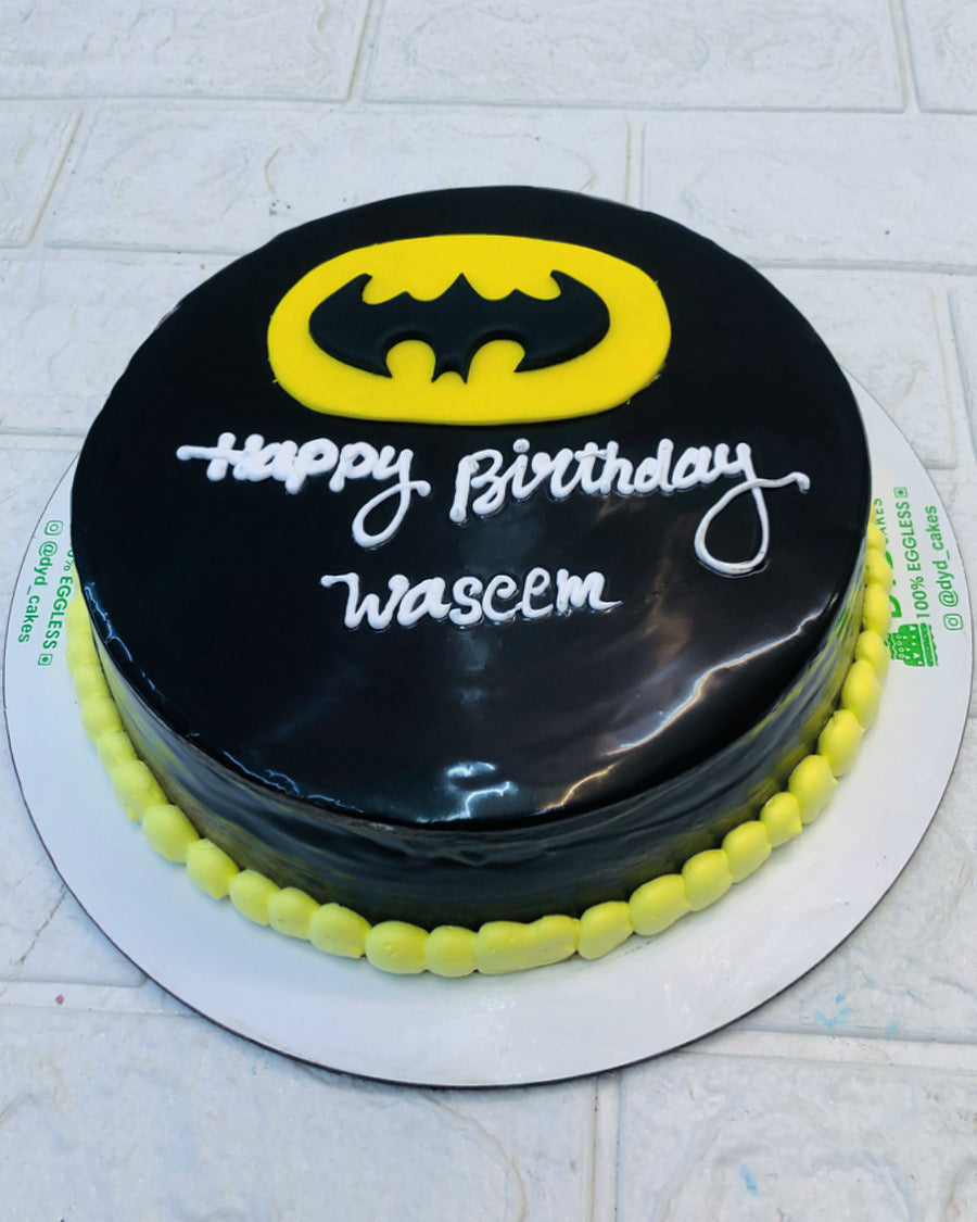 Batman Logo Black Cake