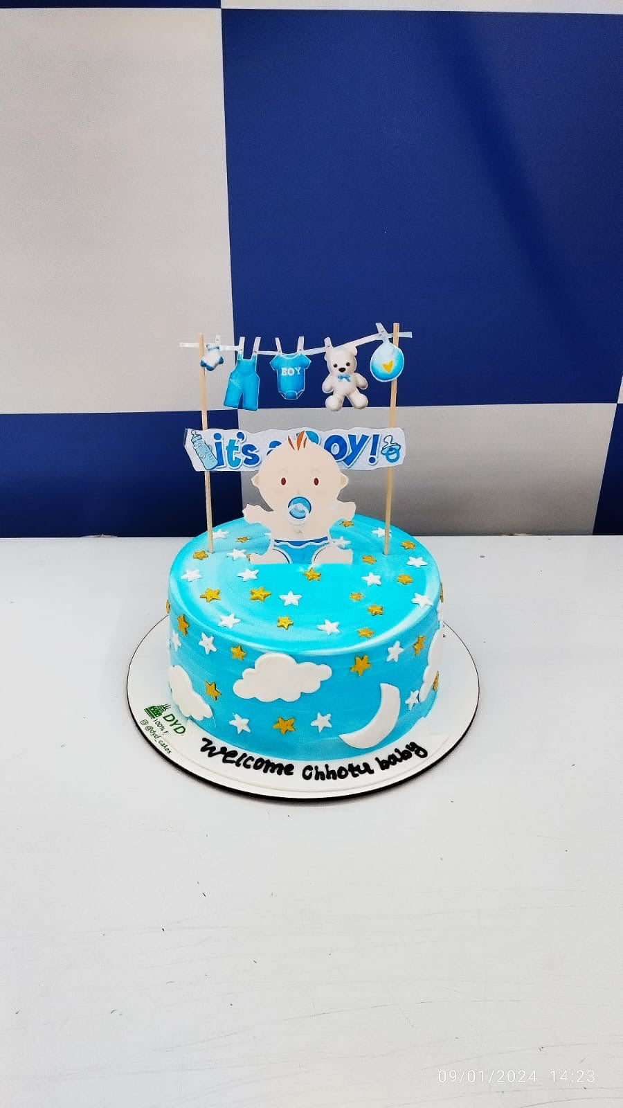 Baby Boy Welcome Cake 2