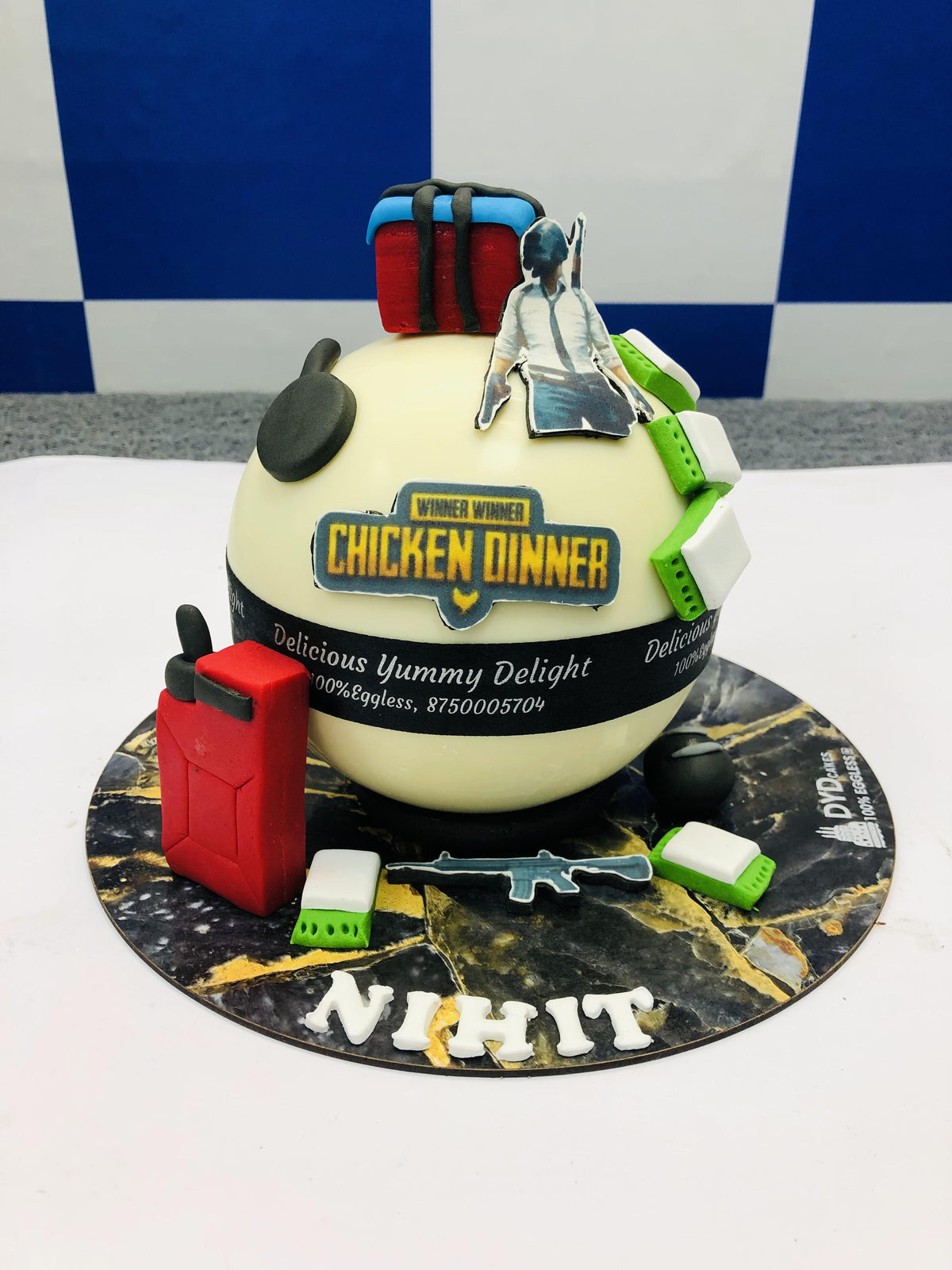 Winners PUBG Theme Cake